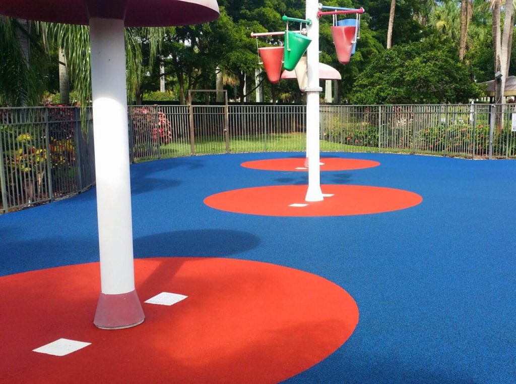 FallZone Splash Pad Playground Surfacing