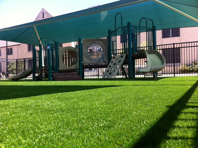 FallZone Synthetic Grass Playground Surfacing