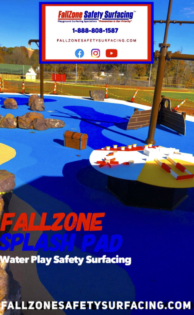 FallZone Splash Pad Playground Surfacing