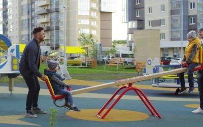 Playground Surfacing Fall-Zone & Fall-Height for Seesaws