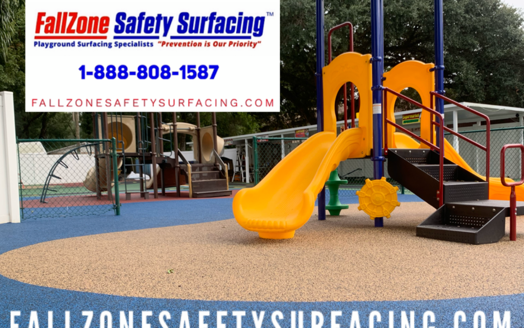 Poured in Place Rubber Playground Surfacing Installations North Carolina Playgrounds