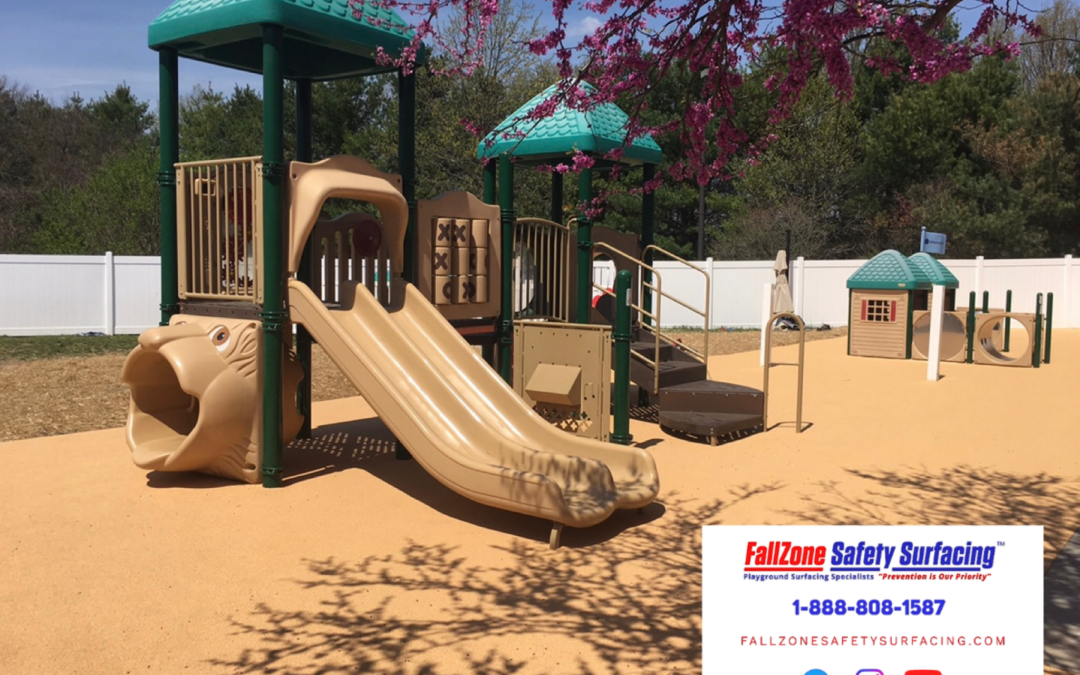 Poured in Place Rubber Playground Surfacing Installations Iowa Playgrounds