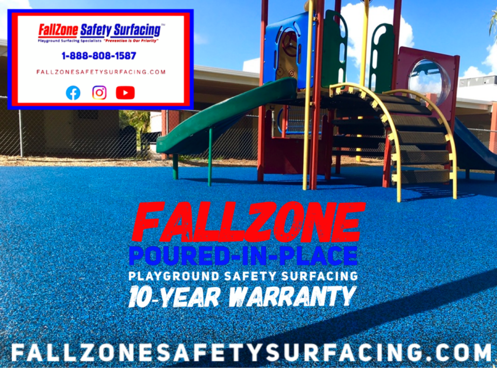 Poured-in-Place Rubber Playground Surfacing Installations for Playground Safety Surfacing