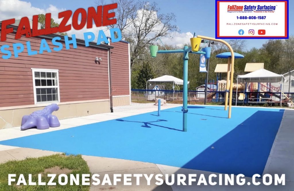 FallZone Splash Pad Playground Surfacing