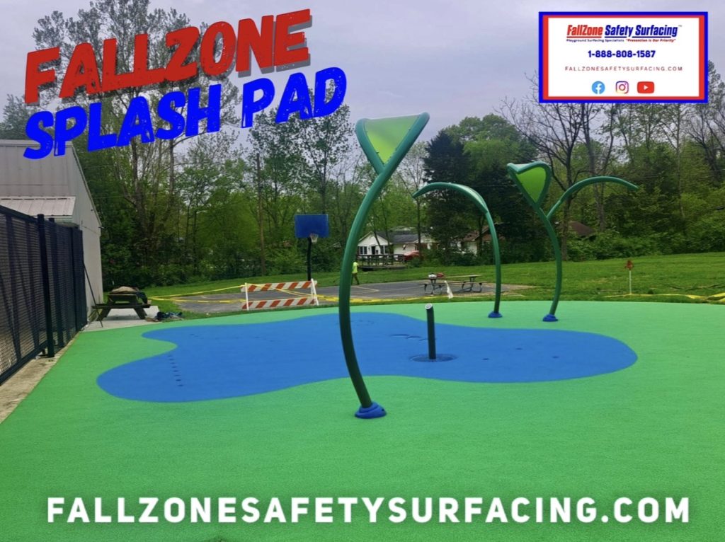 FallZone Splash Pad Playground Surfacing